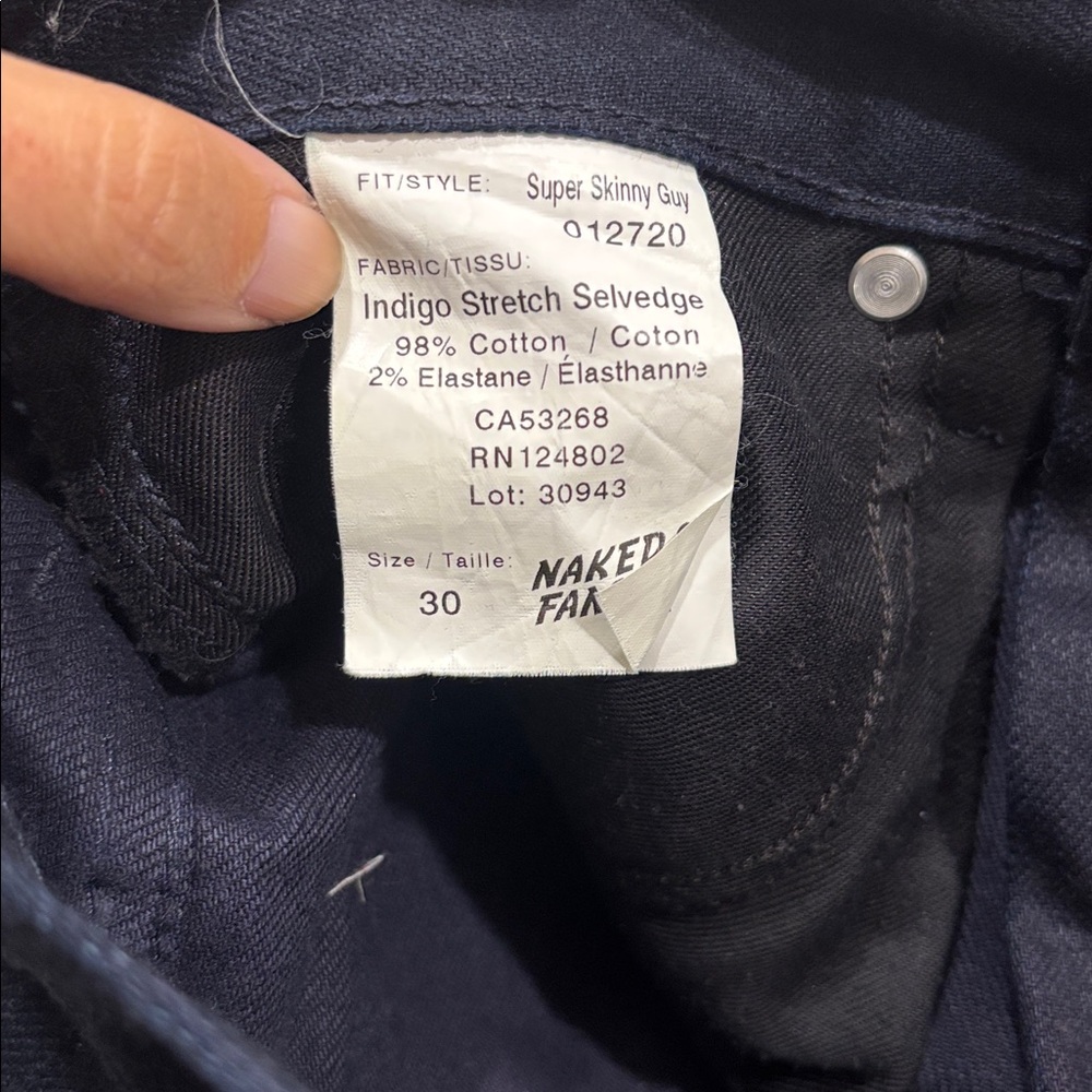 Naked & Famous Skinny Jeans - Picture 3 of 3